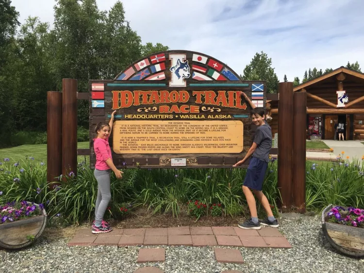 Iditarod Trail Sled Dog Race Headquarters, Alaska, Wasilla